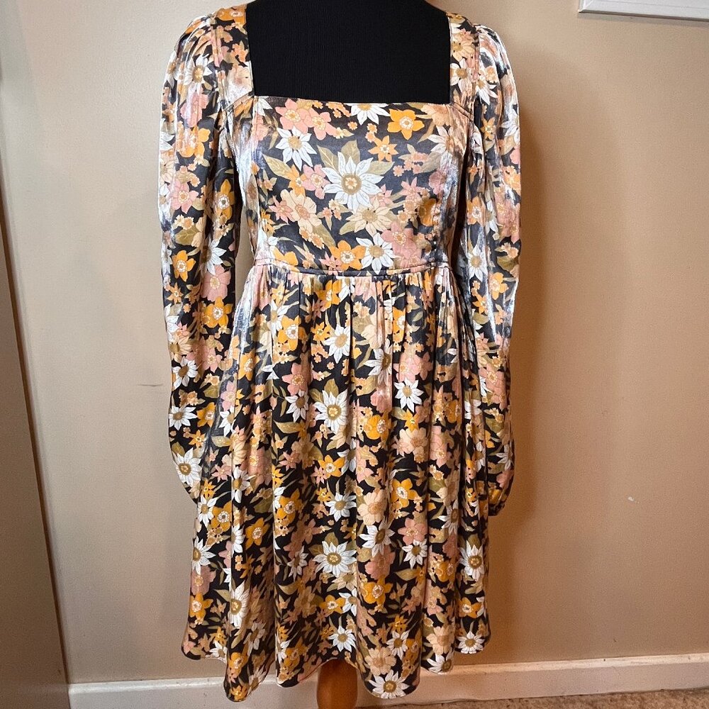 Talulah Floral S Babydoll Dress Silky Boho Style Fairy Core y2k 90’s feminine